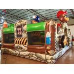 Commercial Inflatable Bouncy Forest Themed Castle House Combination