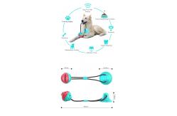 China Dog Suction Cup Interactive Pet Toys Molar Anti Bite Training 400mm ODM supplier