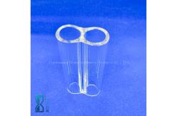 China High Precision Customized Transparent Quartz Double Layer Pipe Quartz Glass Tube supplier