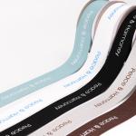 Screen Ink Personalised Printed Ribbon Polyester Material Custom Logo