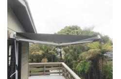 China Manual Or Motorized Operation Retractable Patio With Highly Durable Fabric Awnings supplier