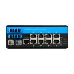 8 Port Industrial Bypass Managed Ethernet Switch 2.5G Fiber Optical Protection Vitesse Chip for sale