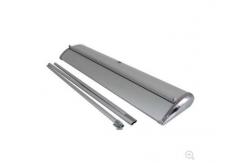 China Aluminium Wide Base Roll Up Banner Display For Exhibition Show Sign Stand supplier