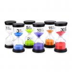 Custom Hourglass Sand Timer 1 Minute - 30 Minutes 6 Pcs Sand Timer Hourglass Set for sale