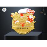 3D Mold 70*3MM Santa Claus Die Casting Zinc Alloy Medal for sale