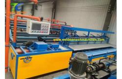 China Spiral 120*120mm Fencing Net Making Machine 3.8KW/h 1.7T supplier