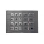 20 Keys Metal Numeric Keypad Panel Mount Industrial Keyboard Vandal Proof For Kiosk for sale