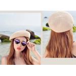 Printing Technic Winter Custom Personalized Hats , Women White Black Wool Beret Hat