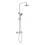 Bathroom 38 Degree water Thermostatic Shower Column Set Dual Handle for sale