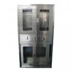 Hospital Furniture Instrument Stainless Steel Medical Cabinet With Solid Structure for sale