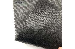 China Double Dot Hot Rolling Adhesive Interlining For Leather Coat supplier