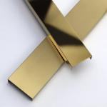 JIS Stainless Steel Tile Trim U Profile Decorative Profile With V Groove for sale