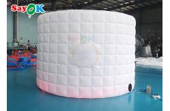 China Event Exhibition Inflatable Photo Booth Wall Background Frame With LED Light supplier