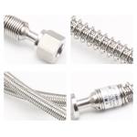 Laboratory Lines Flexible Stainless Steel Tubing 2.5m 3m Length Female Thread Connection for sale