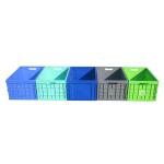 30kgs Loading Capacity Virgin PP Collapsible Stacking Containers 600*400 mm Series