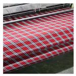 Dyed Flannel 100 Polyester Filament Check Yarn Uniform Giguam Fabric With Construction