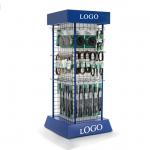 Four Sides Grid Panel Metal Display Stands For Garden Hard Tooling for sale