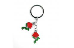 China Customized Rose Keychain for Promotion with Deep and Strong Connection supplier