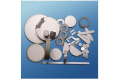 China Rectangle Piezoelectric Ceramic Materials White Colour Cylinder Round Ring supplier