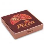 Customized Color Biodegradable Kraft Paper Pizza Boxes with Logo Disposable Fast Food Takeaway Packaging for sale