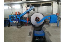 China 25 Tons Single Drum Uncoiler Machine Hydraulic Expansion And Contraction supplier