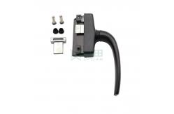 China Customized Oblique Black Door And Window Handles Anti Rust Aluminum Alloy supplier