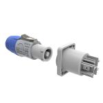 3 Pin Circular Power Connector Electrical Powercon Male PA6 Material for sale