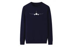 China flat stitching seem men cotton polyester crew plain pullover thermal sweatshirts supplier