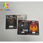 3d Rhino Blister Card Plastic Blister Packaging Display Box For Capsules Sex Pills for sale