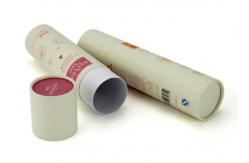 China Recyclable Cosmetic Custom Paper Tubes Colorful Printing Lightweight supplier