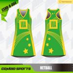 Custom Sublimation 175gsm Netball A Line Dress With Side Panels for sale