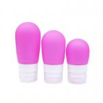 Screen Printing Reusable 80Ml Small Silicone Travel Bottles for sale