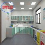 Adjustable Shelves Hospital Clinic Furniture Medical Treatment Cabinet Cost With Full Steel Handle for sale