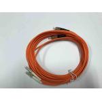 FC / UPC  LC / UPC Multimode Duplex Fiber Optic Cable 3.0mm For QSFP Devices for sale