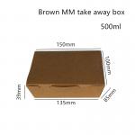 Multipurpose Sushi Kraft Paper Take Away Box Microwavable for sale