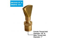 China 1 Fully Brass Adjustable Direction Fan Water Fountain Nozzle Jet Water Pond Sprilker supplier