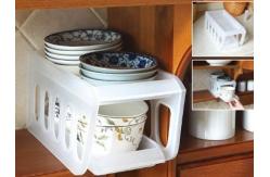China White Plastic Hanging Dish Drying Rack Dustproof Metal With Transparent Lid supplier