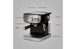 China 1.25L Removable Battery Powered Coffee Machine Pressure Gauge Milk Frother Steamer Machine supplier