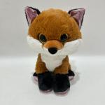 China 2024 New Big Eyes Series Sitting Fox Plush Toy BSCI Audit Factory for sale