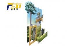 China Attractive Foldable Cardboard Advertising Standee Unique Design For Promotion supplier