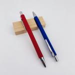 Aluminum Barrel Soft Coating Soft Touch Press Ballpoint Pen School Stationary