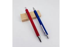 China Aluminum Barrel Soft Coating Soft Touch Press Ballpoint Pen School Stationary supplier