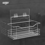 SS201 Wall Mounted Kitchen Storage Racks 10kg Loading Kitchen Wall Rack for sale