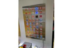 China Elevator Up Button Red Led / Blue Led / Yellow Led Transparent Plastic Characters supplier