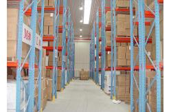 China Warehouse 4 Tier Upright Pallet Racking Heavy Duty Blue 24 X 144 supplier