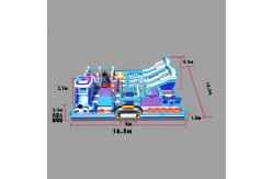China Kids Bouncy Castle With Slides Jumping Climbing Obstacles Course supplier