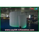 Photo Booth Backdrop Commerical Led Inflatable Photo Booth , Foldable Spiral Inflatable Photobooth for sale
