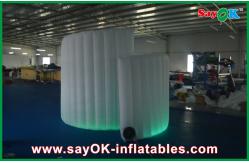 China Photo Booth Backdrop Commerical Led Inflatable Photo Booth , Foldable Spiral Inflatable Photobooth supplier