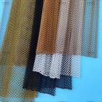 Colorful Stainless Steel Aluminum Decorative Metal Chain Mesh Curtain Alloy Mesh Coil Drapery for sale