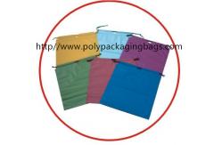 China White Plastic Shopping Bag White Drawstring Backpack Eco Friendly supplier
